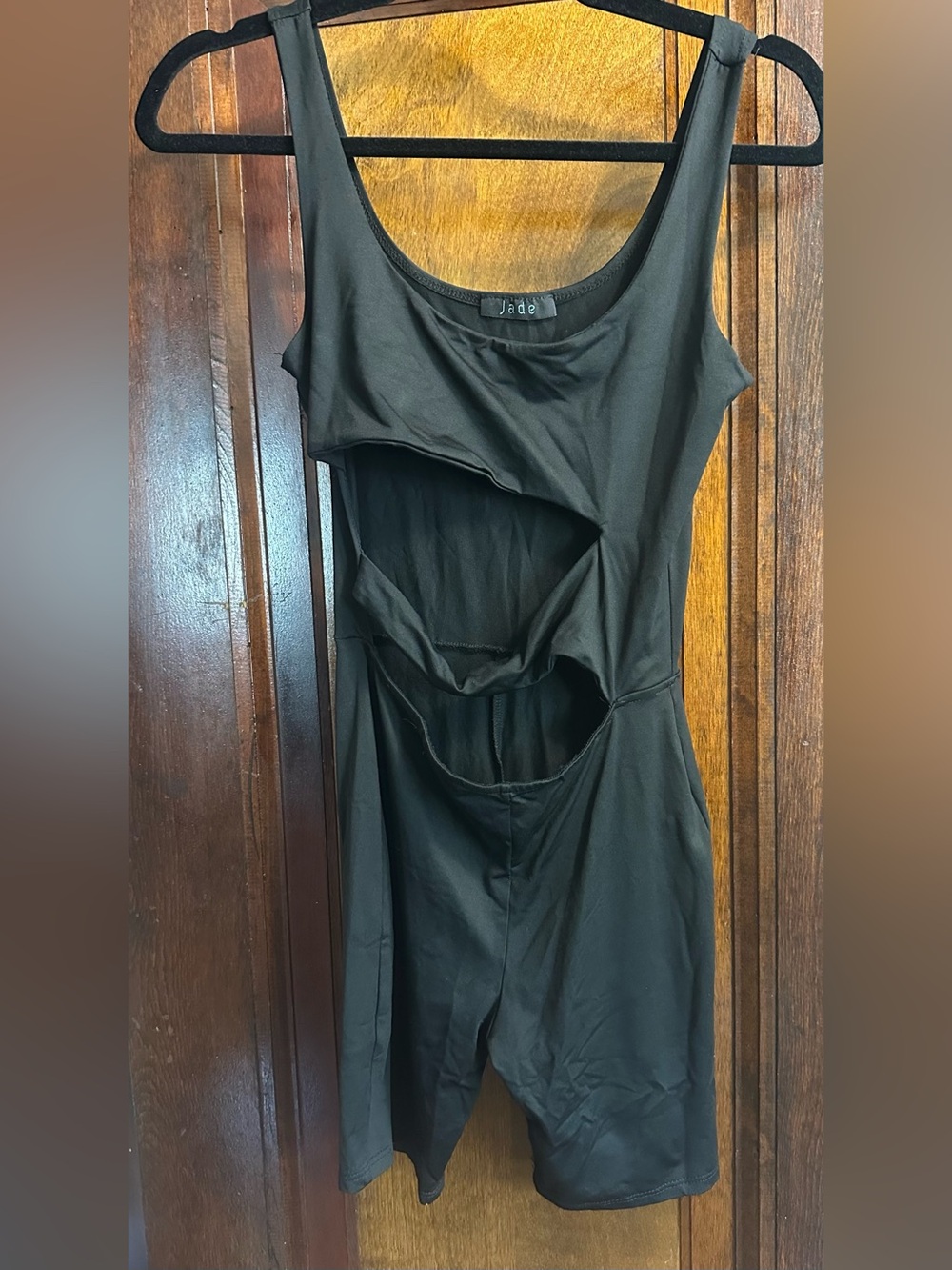 Black Cutout Sleeveless Romper